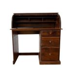 Vintage Houten Bureau Met Rolluik – Retro Stijl thumbnail 7