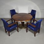 4 X Hugues Chevalier Conference Ying Bridge Chair / Leather thumbnail 15