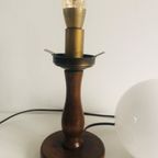 Antieke Houten Lamp thumbnail 5