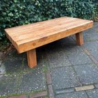 Brutalistische Wabi-Sabi Massief Eiken Salontafel thumbnail 3