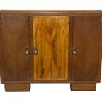 Art Deco Dressoir Kast Jaren 30 Met Marmeren Blad Design thumbnail 17