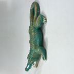 Groot Vintage Keramieken Beeld Van Krokodil, Italie 1970's thumbnail 12