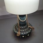 German Ceramic Vase Lamp / Rope Oversized Floor Lamp thumbnail 12