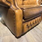 Engelse Chesterfield Fauteuil Springvale Model Suzanne Tabacco Bruin thumbnail 3