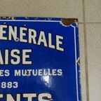 Emaille "Mutuelle Générale".Groot Emaille Bord. thumbnail 8