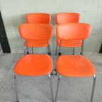 Brabantia Buisstoelen Oranje Jaren 70 thumbnail 4