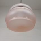 Art Deco Hanglamp Met Roze Glazen Kap, Jaren 30 thumbnail 18