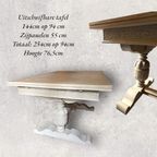 Gebeitste Eiken Uitschuifbare Tafel thumbnail 5