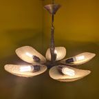 Metalen En Glazen Jaren 50 Design Hanglamp thumbnail 10