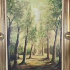 Rappelet - Schilderij Bospad - 1969 thumbnail 9