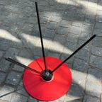 Vintage Tripod Tafeltje, Bijzettafel, Rood, 1980'S, Memphis Stijl thumbnail 10