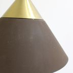 Vintage Metalen Hanglamp - Honsel Leuchten, Jaren, '70 Bruin, Goud | 01171 thumbnail 10