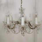 Vintage Glazen Hanglamp, Kroonluchter Lamp, Verlichting 805 thumbnail 3