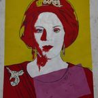 Andy Warhol (1928-1987) - (Toenmalig) Koningin Beatrix thumbnail 3