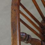 Charmante, Antieke Engelse Highback Windsor Eetkamerstoel Met Een Prachtig Patina thumbnail 8