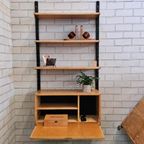 Vintage Wallunit Wandkast Kast Wandsysteem Klepkast thumbnail 4