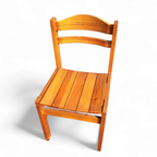 4 X Pine Dining Chair 1970s thumbnail 8