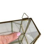 Vintage Mini Serre / Vitrine / Etagere Met Spiegelwand thumbnail 6