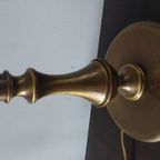 Vintage Klassieke Geborstelde Messing Tafellamp thumbnail 4
