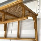 Grote Rotan/Webbing Kapstok Wandrek Bamboe thumbnail 3