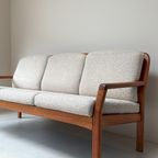 Vintage Teak Houten Bank Van dyrlund thumbnail 13