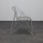 6x Geometric Wire Frame Dining Chairs, Rare thumbnail 5
