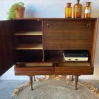 Retro Vintage Mid-century Dressoir,high-board,barkast thumbnail 7