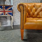 Chesterfield Club Chair - Golden Oak thumbnail 6