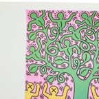 Offset Litho Naar Keith Haring Tree Of Life 22/150 Pop Art thumbnail 3