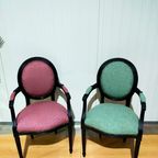 Set Van 2 Stijlvolle Louis-stijl Stoelen thumbnail 7