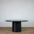 Frank J.L. De Clercq Round Dining Table With Leather Top thumbnail 2