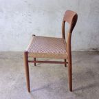 Set Van Zes Model 75 Stoelen In Teak Van N.o. Moller thumbnail 8
