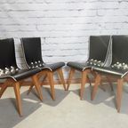 Swing Dining Chairs By G.J. Van Os For Van Os Culemborg, 1950’S thumbnail 6