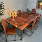 Vintage Design Regency Eettafel + 6 Stoelen – Belgochrom thumbnail 25