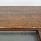 Prachtig Charmante En Pure Grote Antieke 17E Eeuwse Engelse Eikenhouten Eettafel, Refectory Table thumbnail 8