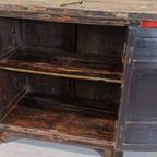 Vintage Antieke Oosters Aziatisch Kastje Wandmeuble thumbnail 15