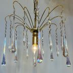 Opaline Murano Teardrop Kroonluchter Hanglamp Vintage Kristal thumbnail 9