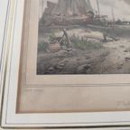 Clerman - Lithografie - Scheveningen Ca. 1830 thumbnail 7