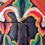 Tibetaans Kastje Houtsnijwerk Handgeschilderd thumbnail 9