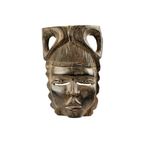 Oosters Masker Tribale Kunst Hardhout Vrijstaand Hout Sixties 41Cm thumbnail 3