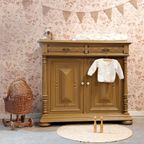 Uniek Vintage Dressoir /commode In De Prachtige Kleur Warm Tan thumbnail 5