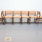 Set Van Set Van 6 Vintage Eetkamerstoelen Palissander thumbnail 12