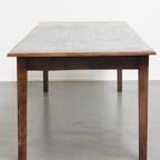 Zeer Charmante En Grote Antieke Franse Boeren Xxl Eettafel Met Een Mooi Patina thumbnail 3