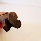 Vintage Pinguin Beeldje Teakhouten Vogel thumbnail 7