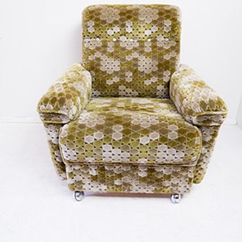 Vintage Fauteuil Op Wielen Jaren 70 Fauteuil Vintage Reliving