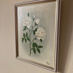 Schilderijtje Rozen Op Canvas thumbnail 2