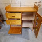 50's Vintage Commode Berkenhout Kast Dressoir Jaren 50 thumbnail 11
