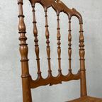 2x Vintage Originele Chiavari Stoelen – Hout thumbnail 13