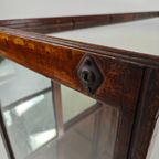 Antieke Engelse Winkeltoonbank Met Spiegel – Circa 1920 thumbnail 7