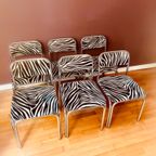 Set Van 6 Seventies Zebra Stoelen thumbnail 5